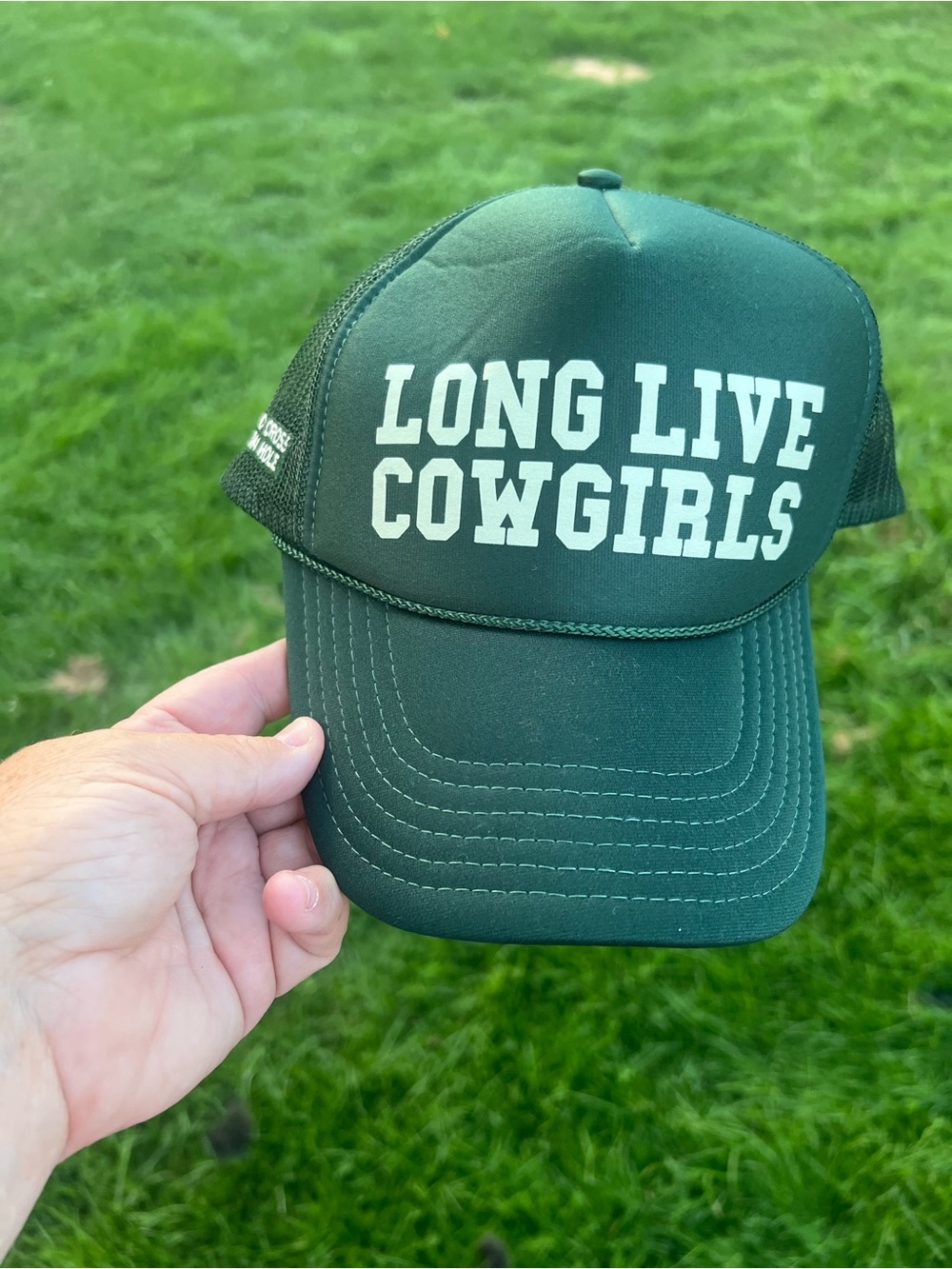 Long Live Cowgirls Trucker Hat - Dark Green